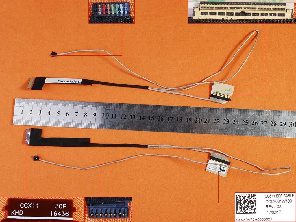 Lenovo ideaPad 310-15IKB, Lenovo 310-15ABR, Lenovo 510-15IKB, Lenovo 510-15ISK, Lenovo 510-15ABR Lcd Kablo DC02001W00, CG511