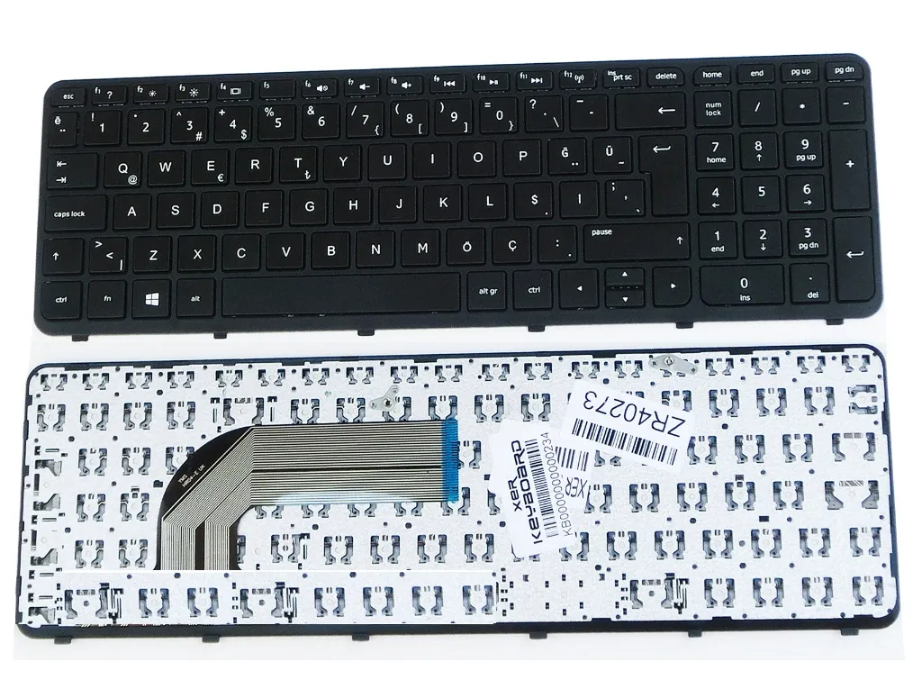 Hp 350 G1, Hp 350 G2, Hp 355 G2, Klavye Türkçe Çerçeveli 752928-001 758027-001