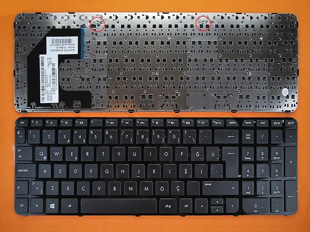 HP 15-B011ET HP Pavilion 15 HP Pavilion Sleekbook 15 HP Pavilion Ultrabook 15 HP 15 KLAVYE TÜRKÇE 701684-001 686284-141 (ÇERÇEVELİ)