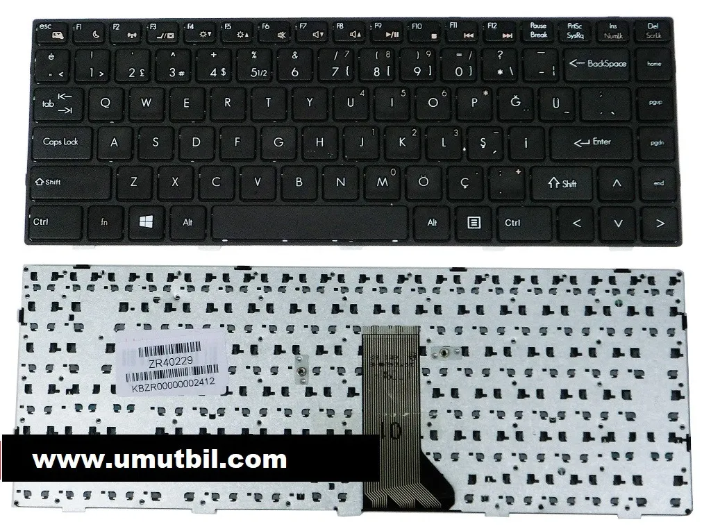 Grundig GNB1450B, Grundig GNB1460 Klavye Türkçe AEJW6A00010 JW6