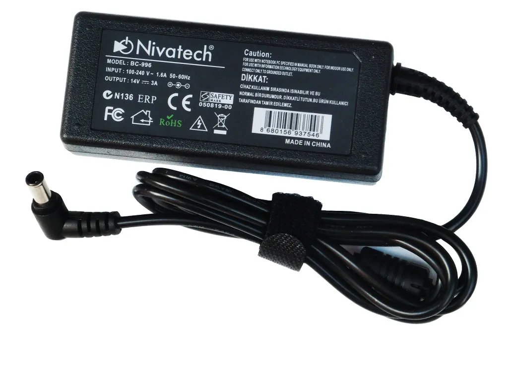 Samsung 14V 3 Amper Monitör Adaptörü 42 Watt (6.0 X 4.4)