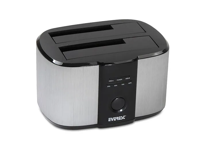 Everest HD3-540 2.5 /3.5 İkili USB3.0 SATA III 6Gbps 4TB/6TB/8TB Docking Harddisk Kutusu