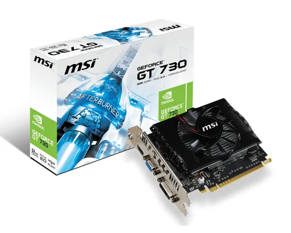 MSI VGA N730 2GD3V2 GT730 2GB DDR3 128B DX12 PCIE 3.0 X16 (1XVGA 1XDVI 1XHDMI)