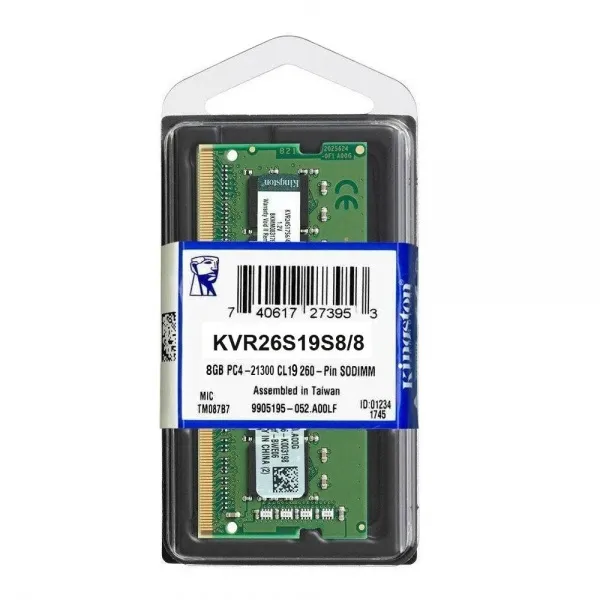 Kingston 8GB 2666MHz DDR4 Non-ECC CL19 Notebook Ram KVR26S19S8/8