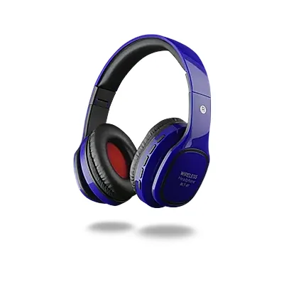 Powerway BLT-87 MicroSD + FM Destekli Kablosuz Kulak Üstü Bluetooth Mavi Kulaklık