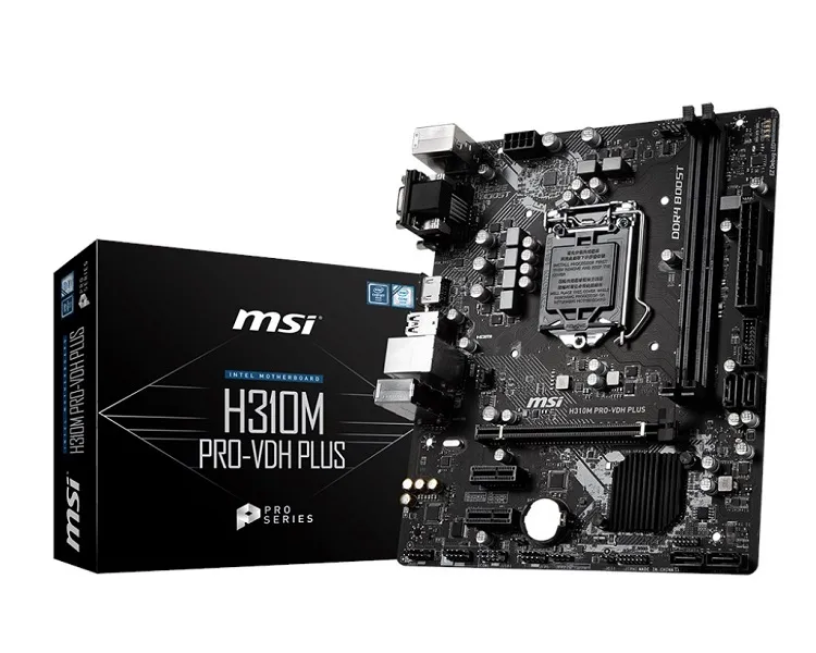MSI H310M PRO-VDH PLUS 1151P DDR4 SES GLAN HDMI/DVI/VGA USB3.1 MATX WIN10/WIN7