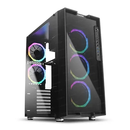 Dark UNREAL 5x12cm Dual ARGB Fan USB3.0 T-Glass ATX Oyuncu Kasa (DKCHUNREAL)