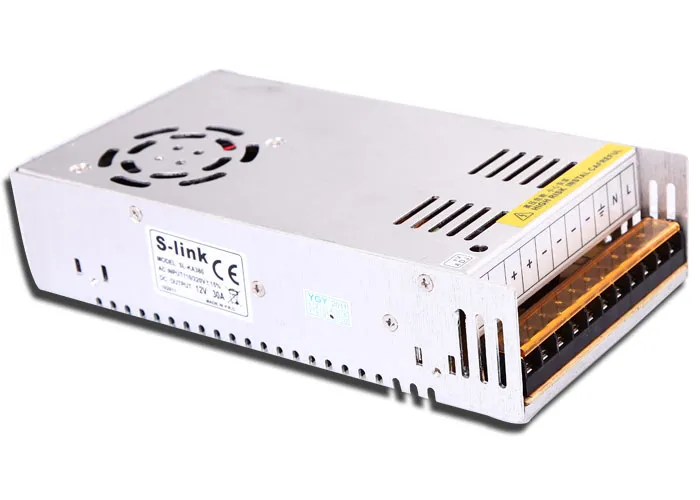S-link SL-KA390 12V 30A 380W Metal Kamera Güç Kaynağı