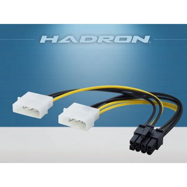 Hadron HD4597 8 Pin 2 Power Girişli Ekran Kartı Kablosu