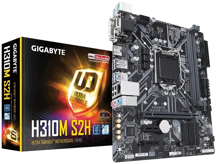 Gigabyte H310M-S2H LGA1151 DDR4 2666MHz HDMI DVI VGA M.2 P8