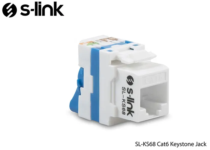 S-Link SL-KS68 Cat6 Keystone Jack