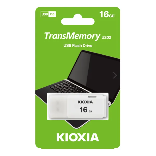 Kioxia U202 16GB USB2.0 Beyaz (LU202W016GG4)