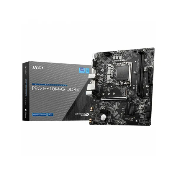MSI Pro H610M-G DDR4 3200Mhz M.2 mATX DP HDMI VGA 1700P