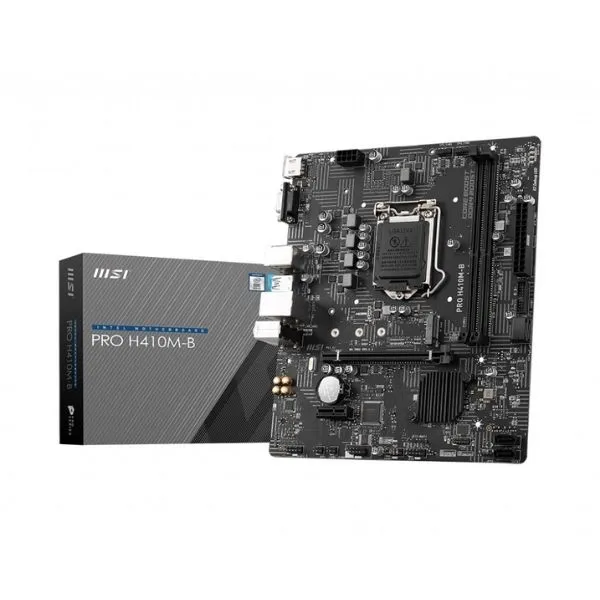 MSI Pro H410M-B 1200P DDR4 2933 M.2 Vga Hdmı Usb 3.2 mATX