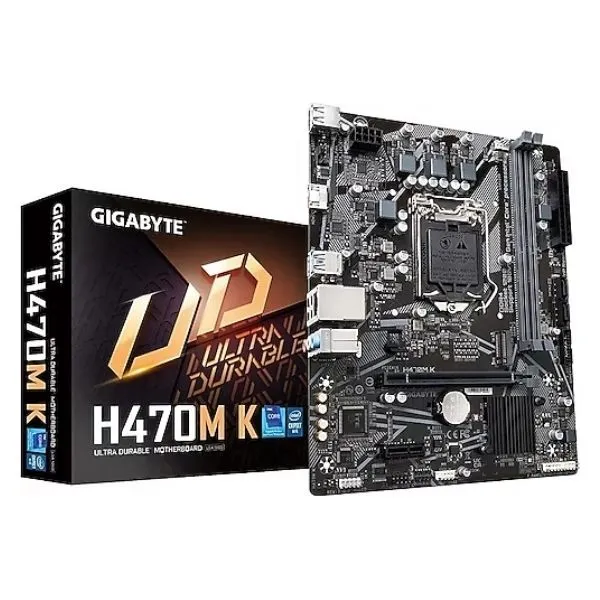 Gıgabyte H470M-K Intel LGA1200 Ddr4 3200Mhz M.2 Hdmı mATX Anakart