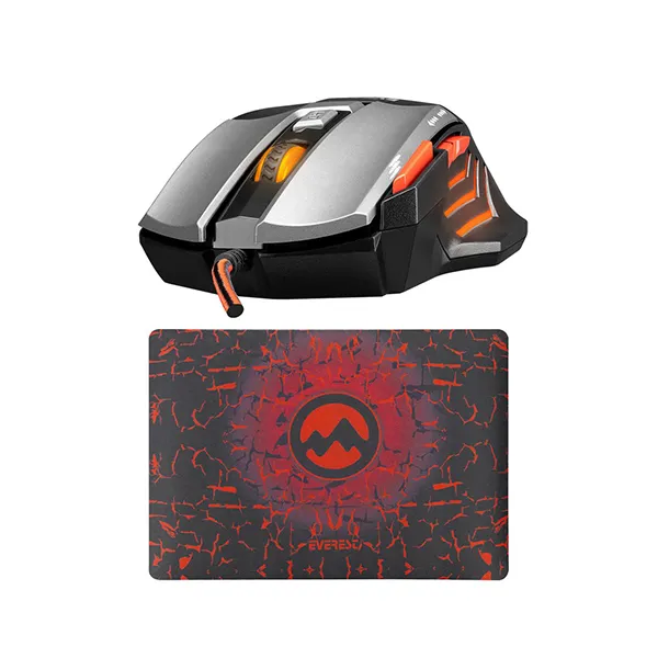 Everest SGM-X7 PRO Silver 2in1 7200dpi Makrolu Oyuncu Mouse +Gaming Mouse Pad