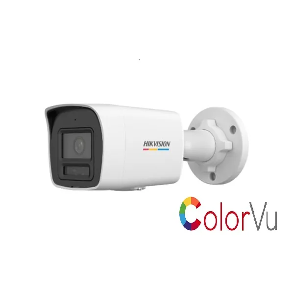Hikvision DS-2CD1027G2H-LIUF 2MP 4MM 30M IR ColorVu Smart Hybrid Light Fixed Sesli MicroSD Bullet PoE IP Kamera