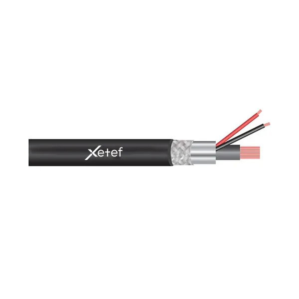 Xetef 2+1 2X0.50 Cca Cctv Dış Ortam Polietilen (PE) Kablo 250 Metre